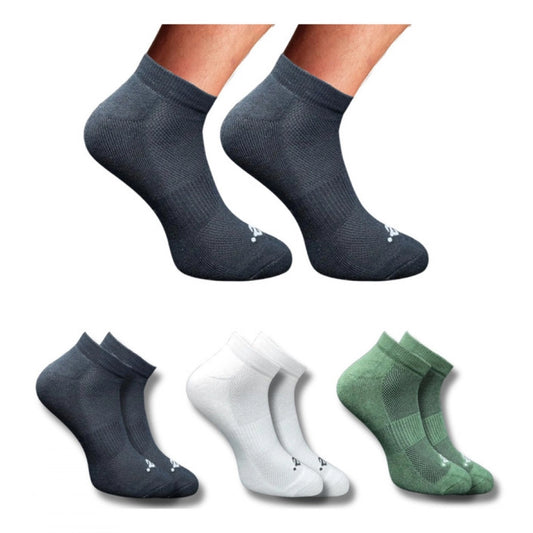 Amfyn 3_Pair Set Unisex Casual Cotton Printed Low Cut Socks (Multicolor)