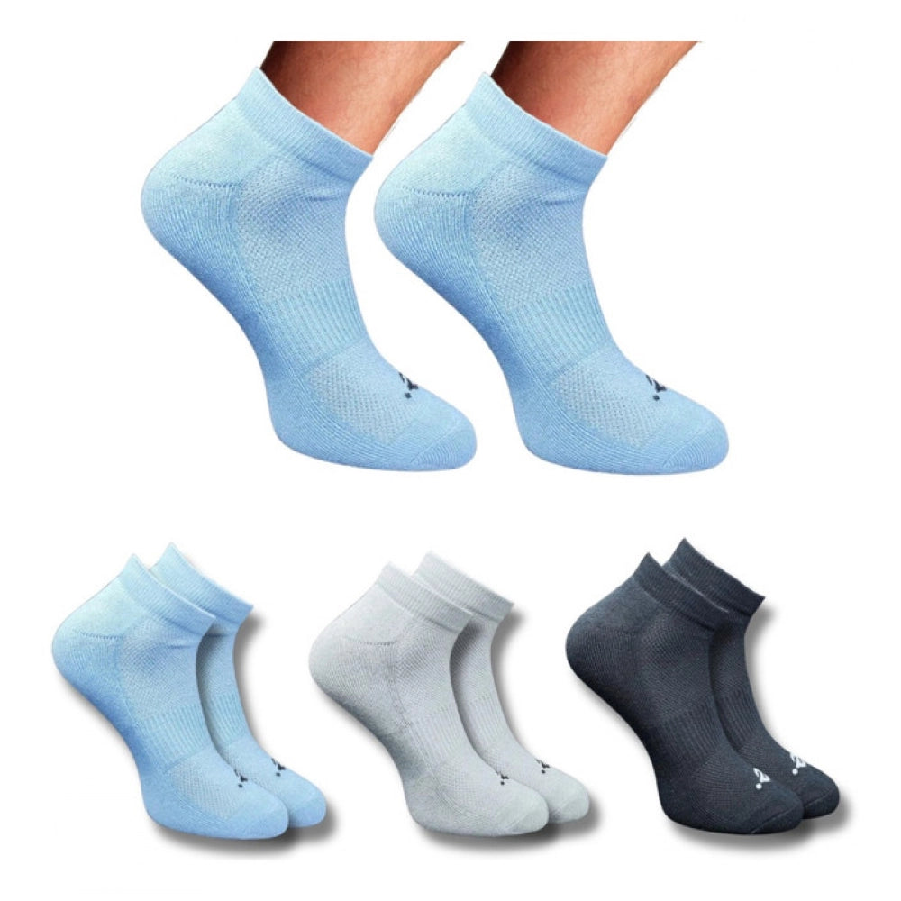 Amfyn 3_Pair Set Unisex Casual Cotton Printed Low Cut Socks (Multicolor)