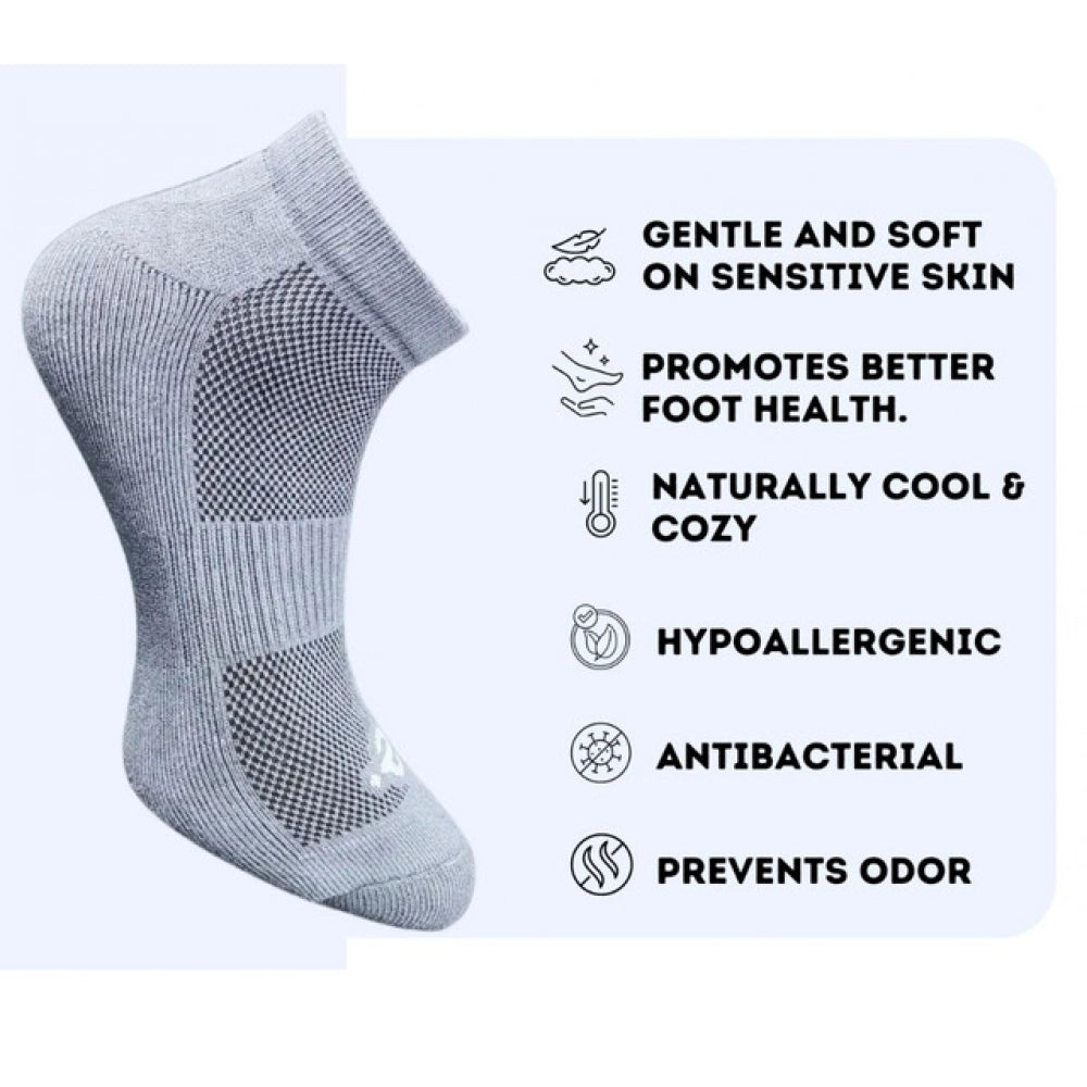 Amfyn 3_Pair Set Unisex Casual Cotton Printed Low Cut Socks (Multicolor)