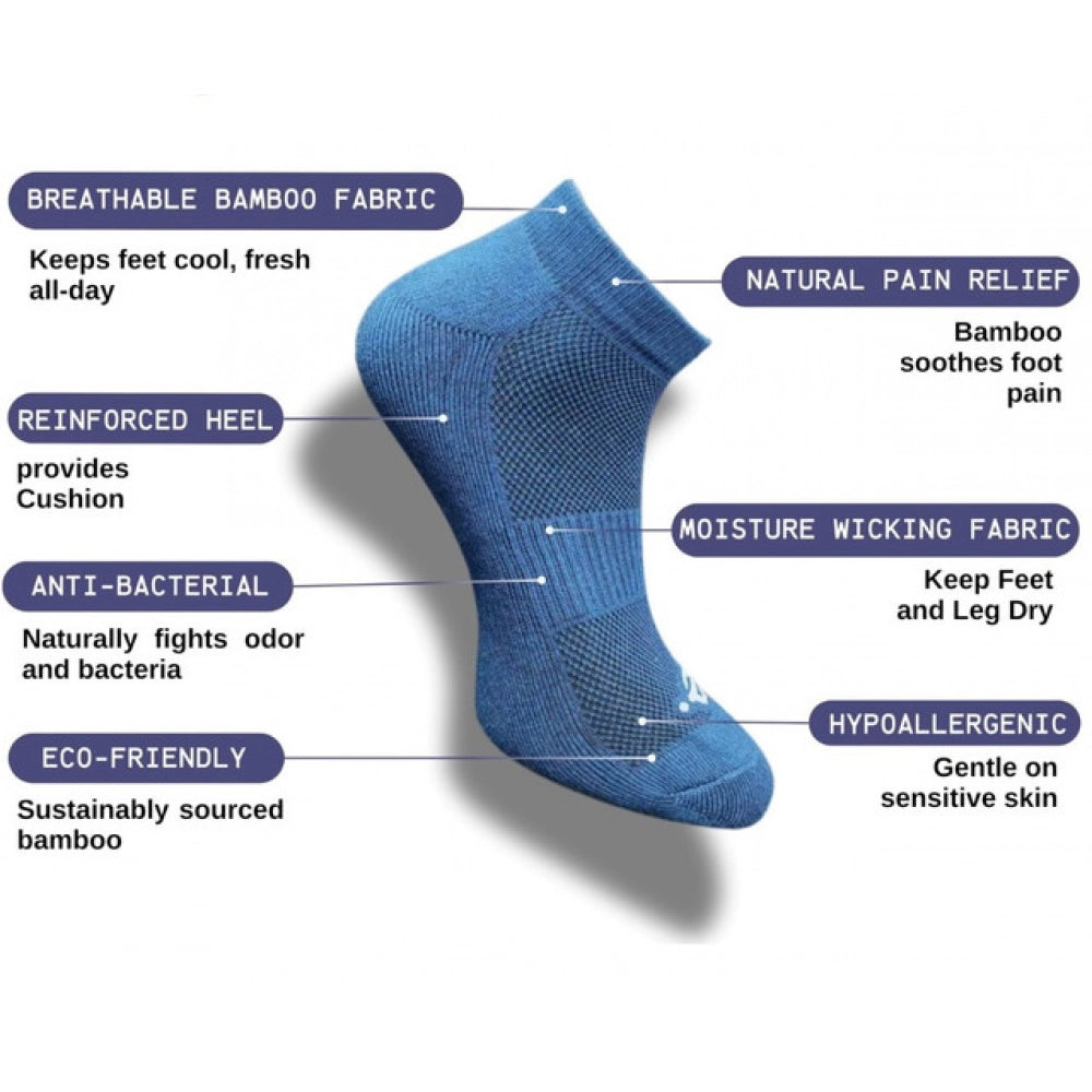 Amfyn 3_Pair Set Unisex Casual Cotton Printed Low Cut Socks (Multicolor)