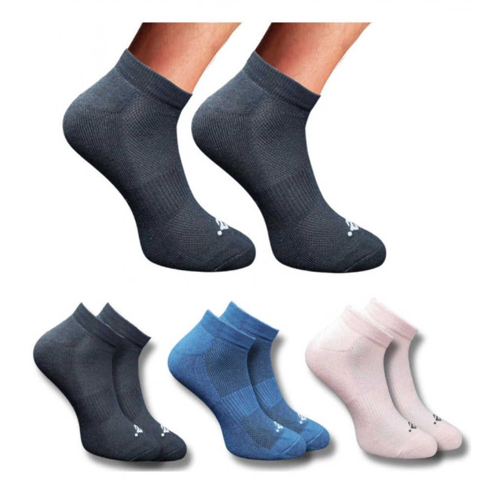 Amfyn 3_Pair Set Unisex Casual Cotton Printed Low Cut Socks (Multicolor)