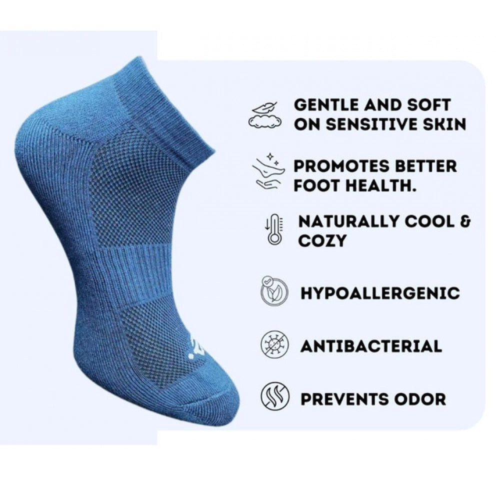 Amfyn 3_Pair Set Unisex Casual Cotton Printed Low Cut Socks (Multicolor)