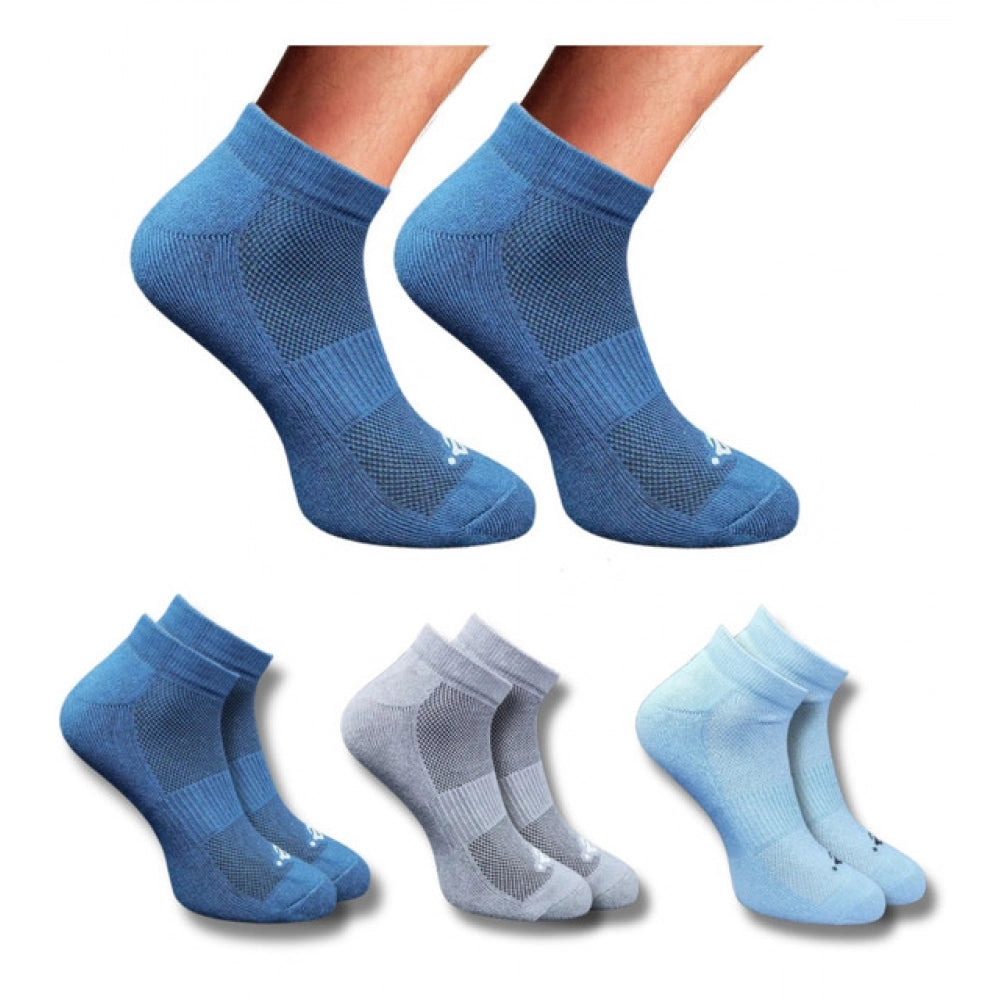 Amfyn 3_Pair Set Unisex Casual Cotton Printed Low Cut Socks (Multicolor)