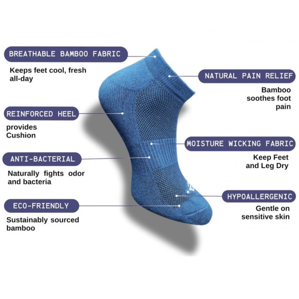 Amfyn 3_Pair Set Unisex Casual Cotton Printed Low Cut Socks (Multicolor)