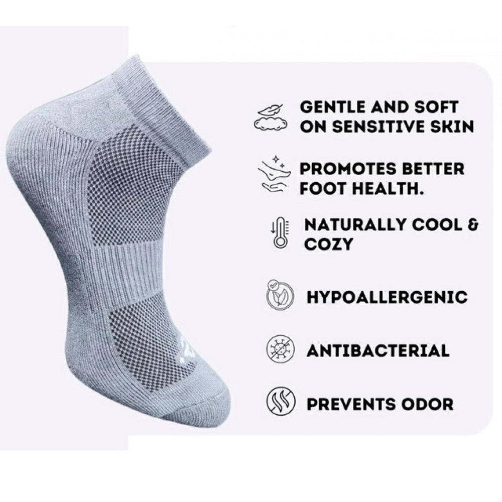 Amfyn 3_Pair Set Unisex Casual Cotton Printed Low Cut Socks (Multicolor)