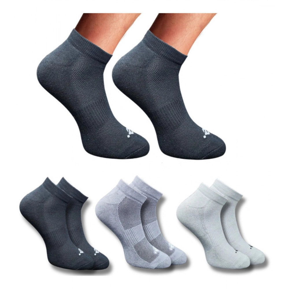 Amfyn 3_Pair Set Unisex Casual Cotton Printed Low Cut Socks (Multicolor)