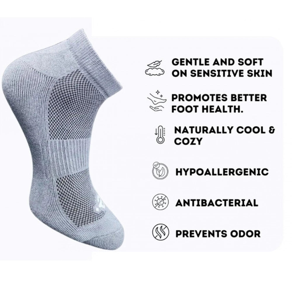 Amfyn 3_Pair Set Unisex Casual Cotton Printed Low Cut Socks (Multicolor)