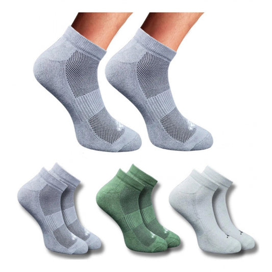Amfyn 3_Pair Set Unisex Casual Cotton Printed Low Cut Socks (Multicolor)