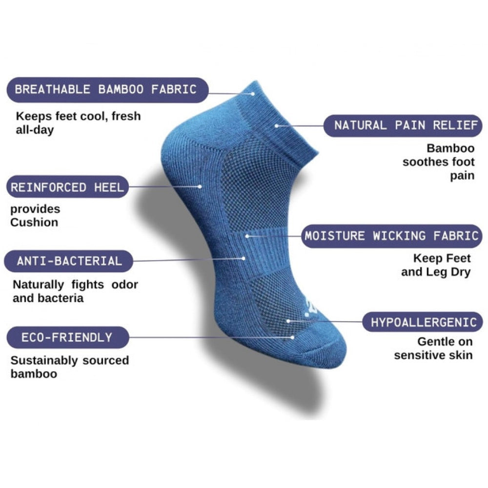 Amfyn 3_Pair Set Unisex Casual Cotton Printed Low Cut Socks (Multicolor)