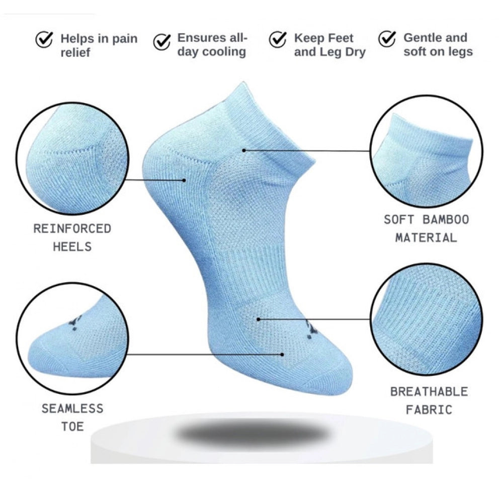 Amfyn 3_Pair Set Unisex Casual Cotton Printed Low Cut Socks (Multicolor)