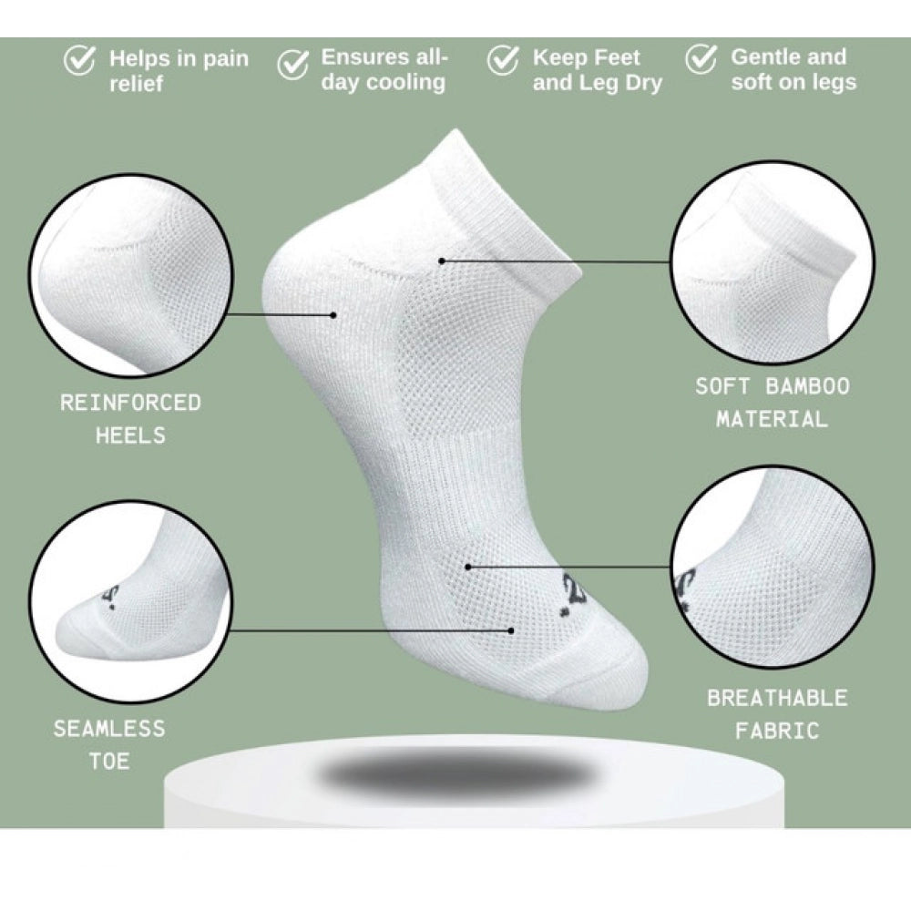 Amfyn 3_Pair Set Unisex Casual Cotton Printed Low Cut Socks (Multicolor)