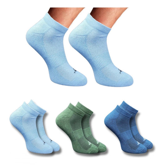 Amfyn 3_Pair Set Unisex Casual Cotton Printed Low Cut Socks (Multicolor)