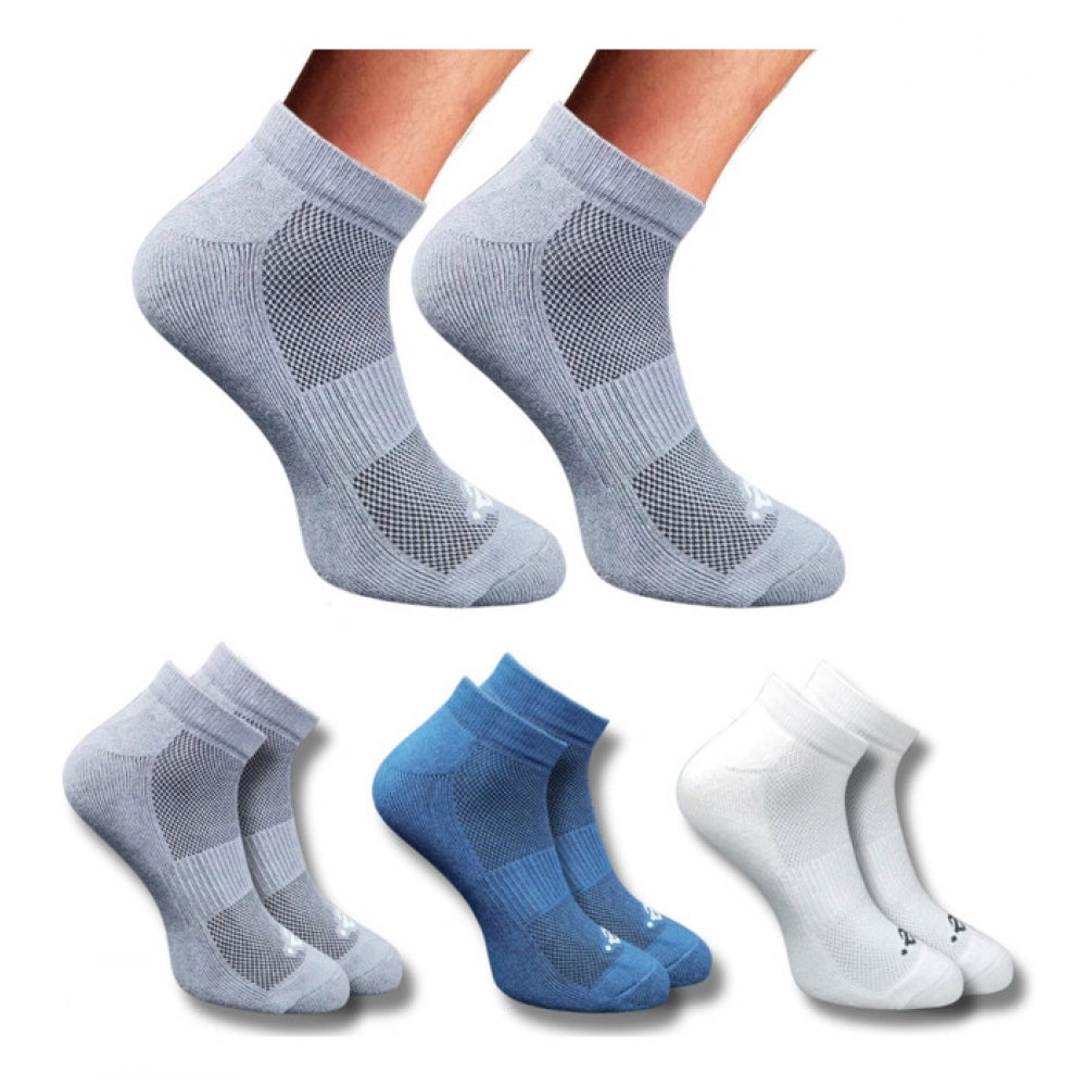 Amfyn 3_Pair Set Unisex Casual Cotton Printed Low Cut Socks (Multicolor)