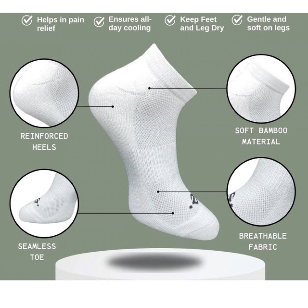 Amfyn 3_Pair Set Unisex Casual Cotton Printed Low Cut Socks (Multicolor)