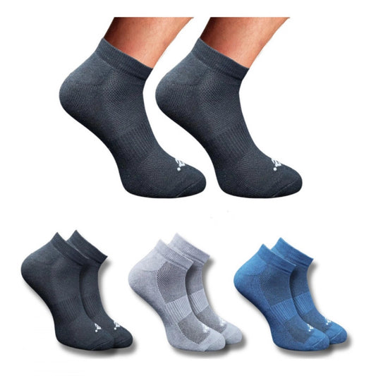 Amfyn 3_Pair Set Unisex Casual Cotton Printed Low Cut Socks (Multicolor)