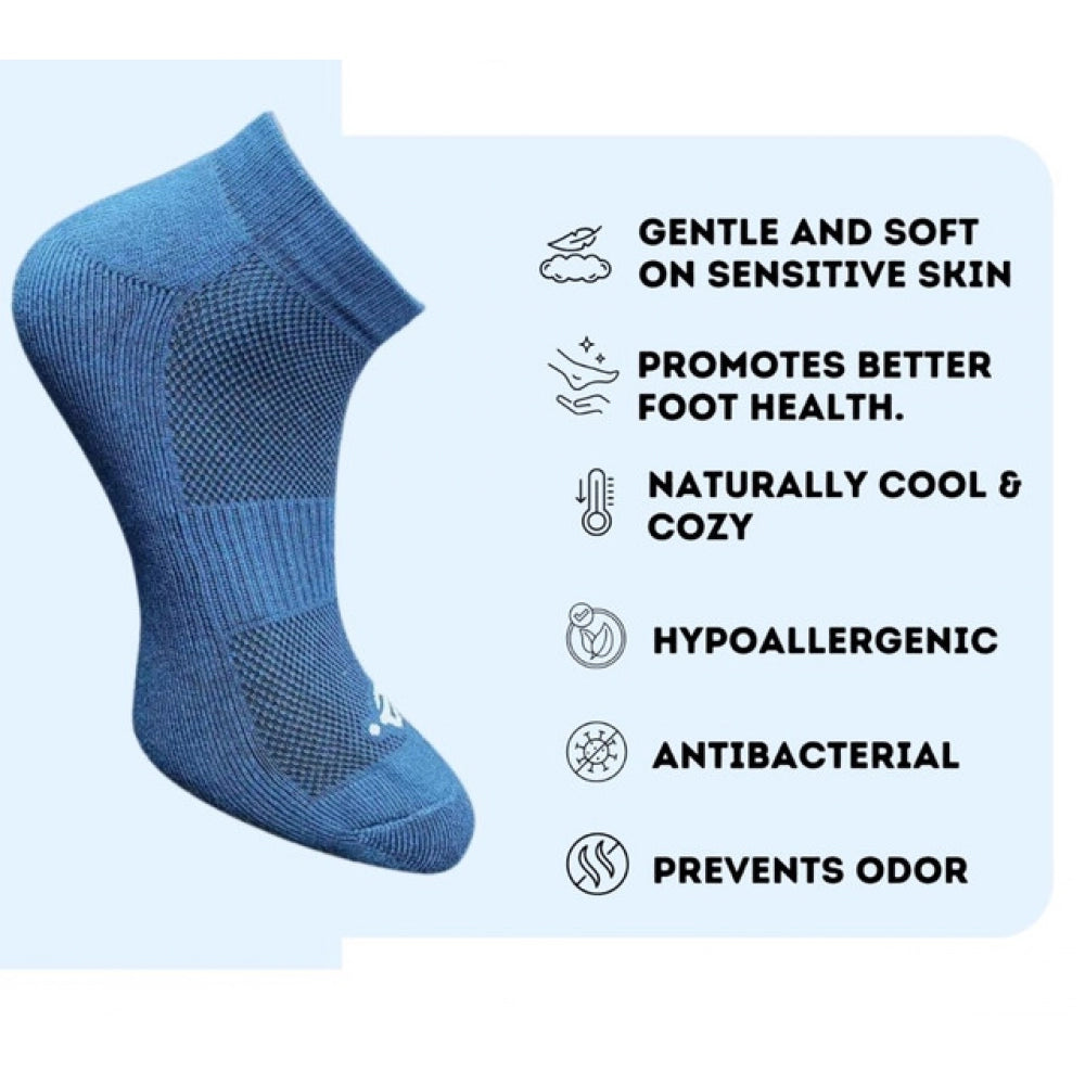 Amfyn 3_Pair Set Unisex Casual Cotton Printed Low Cut Socks (Multicolor)