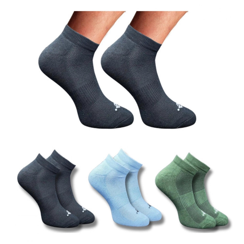 Amfyn 3_Pair Set Unisex Casual Cotton Printed Low Cut Socks (Multicolor)