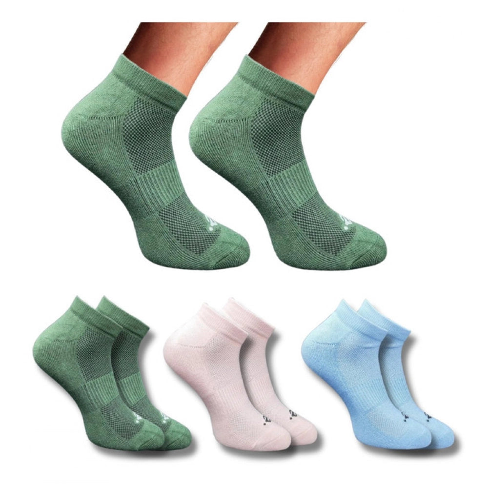 Amfyn 3_Pair Set Unisex Casual Cotton Printed Low Cut Socks (Multicolor)