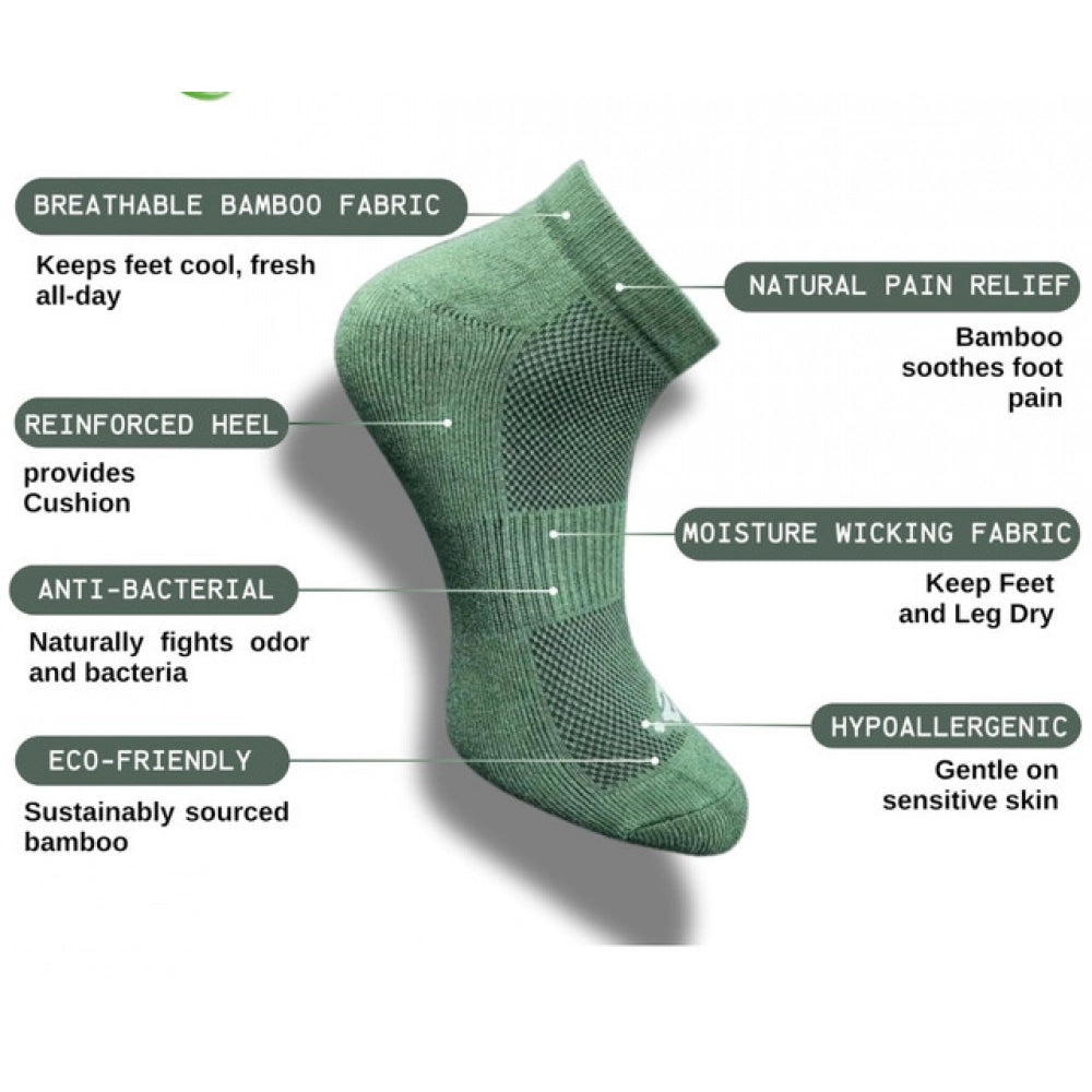 Amfyn 3_Pair Set Unisex Casual Cotton Printed Low Cut Socks (Multicolor)