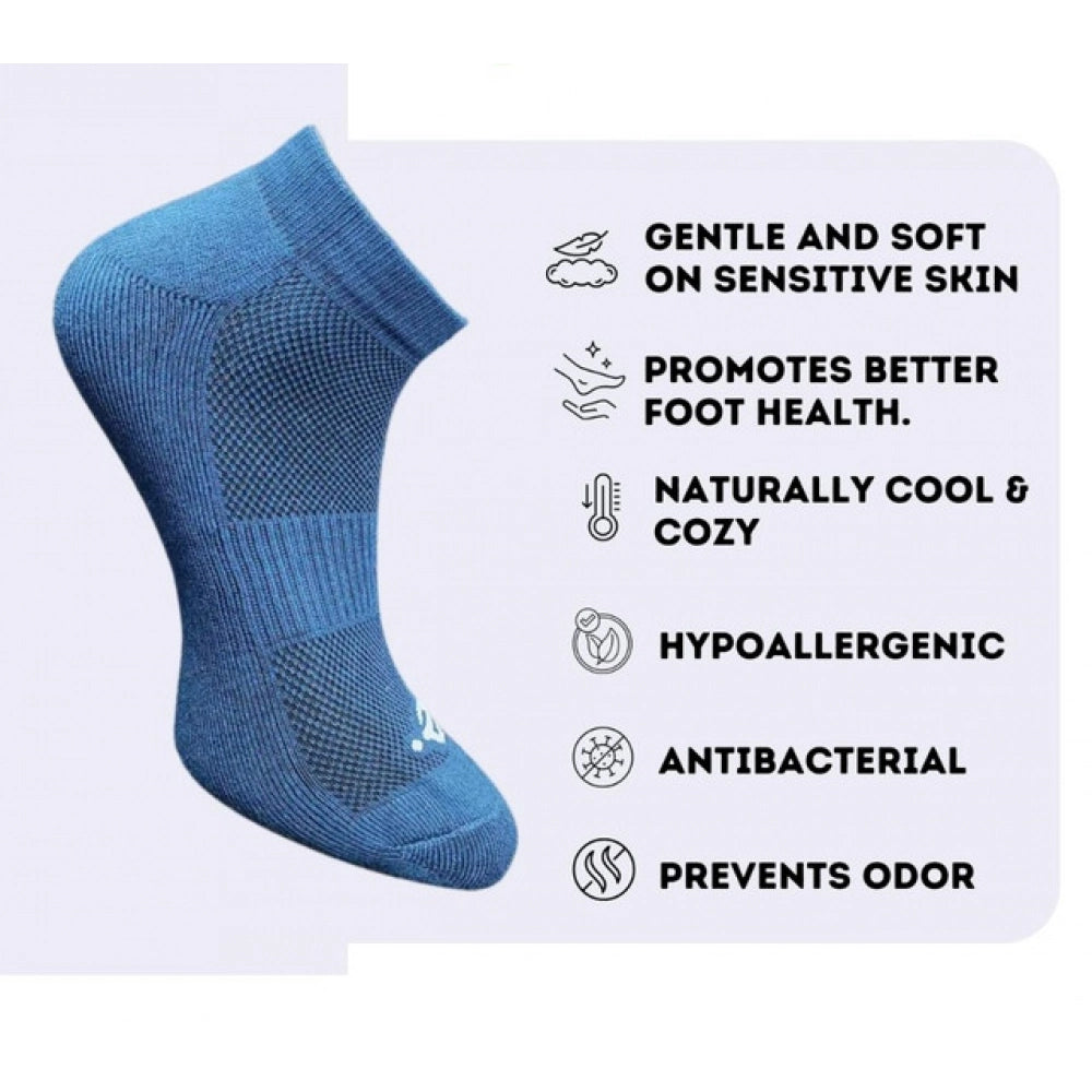 Amfyn 3_Pair Set Unisex Casual Cotton Printed Low Cut Socks (Multicolor)