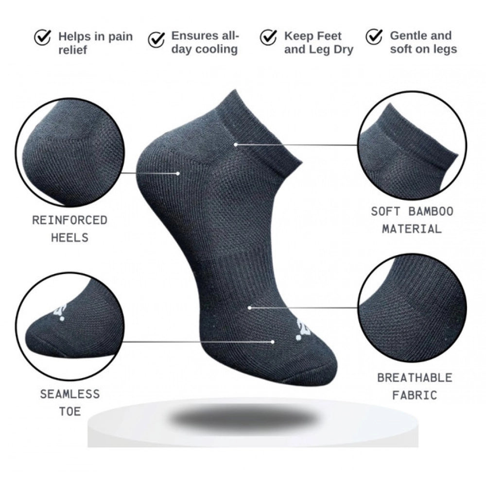 Amfyn 3_Pair Set Unisex Casual Cotton Printed Low Cut Socks (Multicolor)