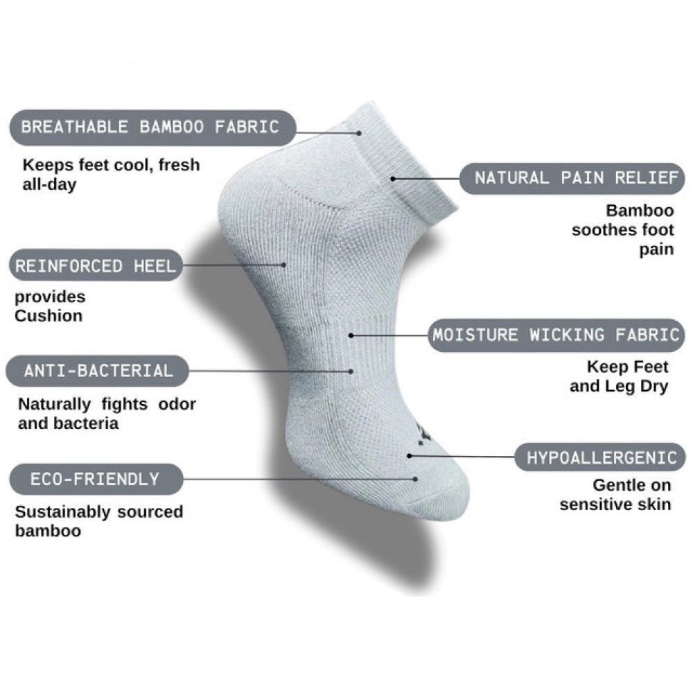 Amfyn 3_Pair Set Unisex Casual Cotton Printed Low Cut Socks (Multicolor)