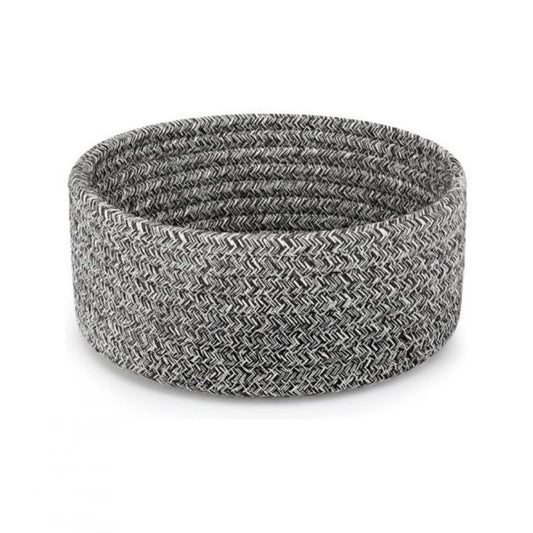 Amfyn Cotton 8x3 Inch Kidi Round 1 Pcs Bedside Organizer (Black)