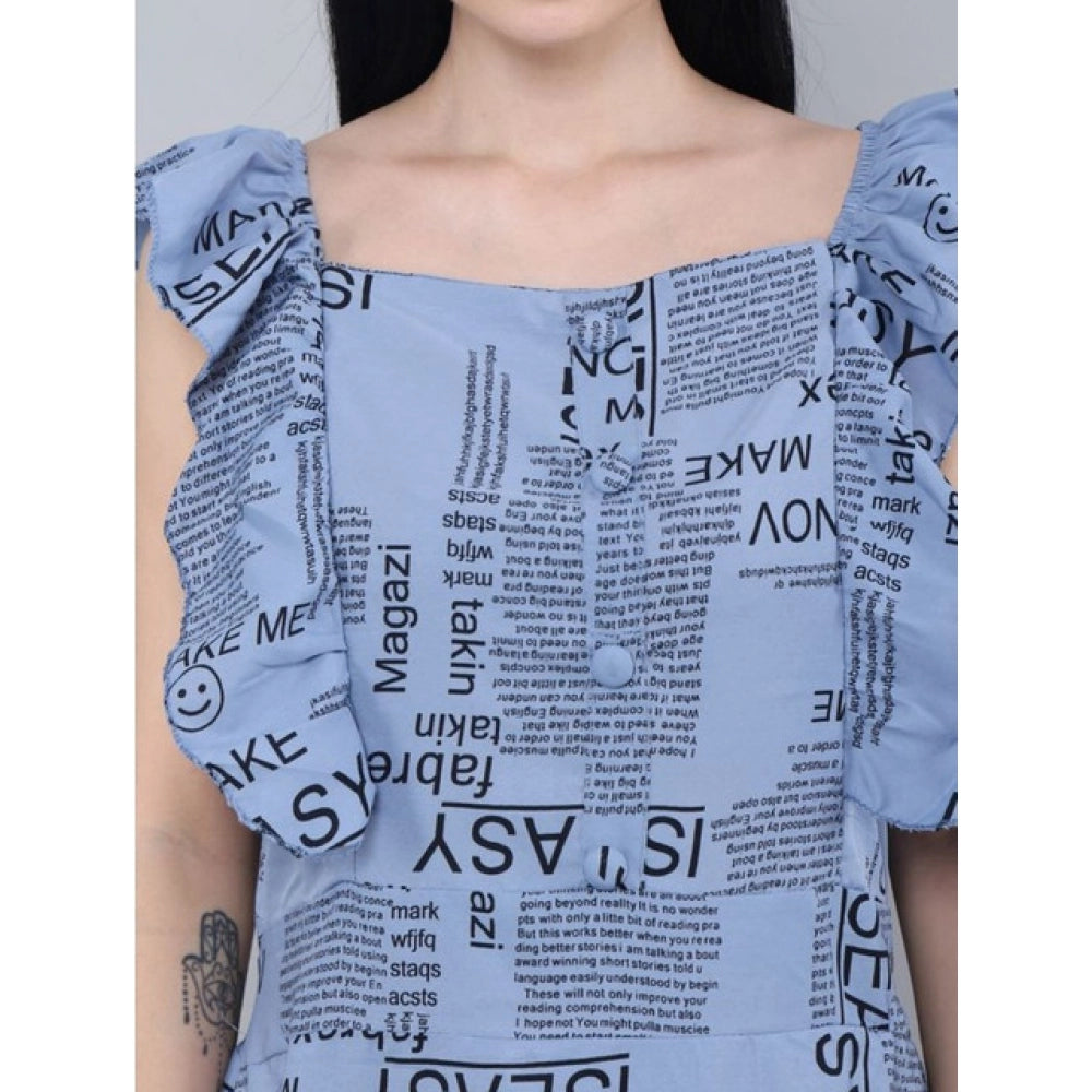 Amfyn  Women's Casual Crepe Sleeveless Dress (Grey)