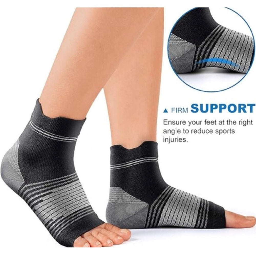 Amfyn  3_Pair Set Unisex Casual Cotton Printed Ankle Length Support Socks (Multicolor)