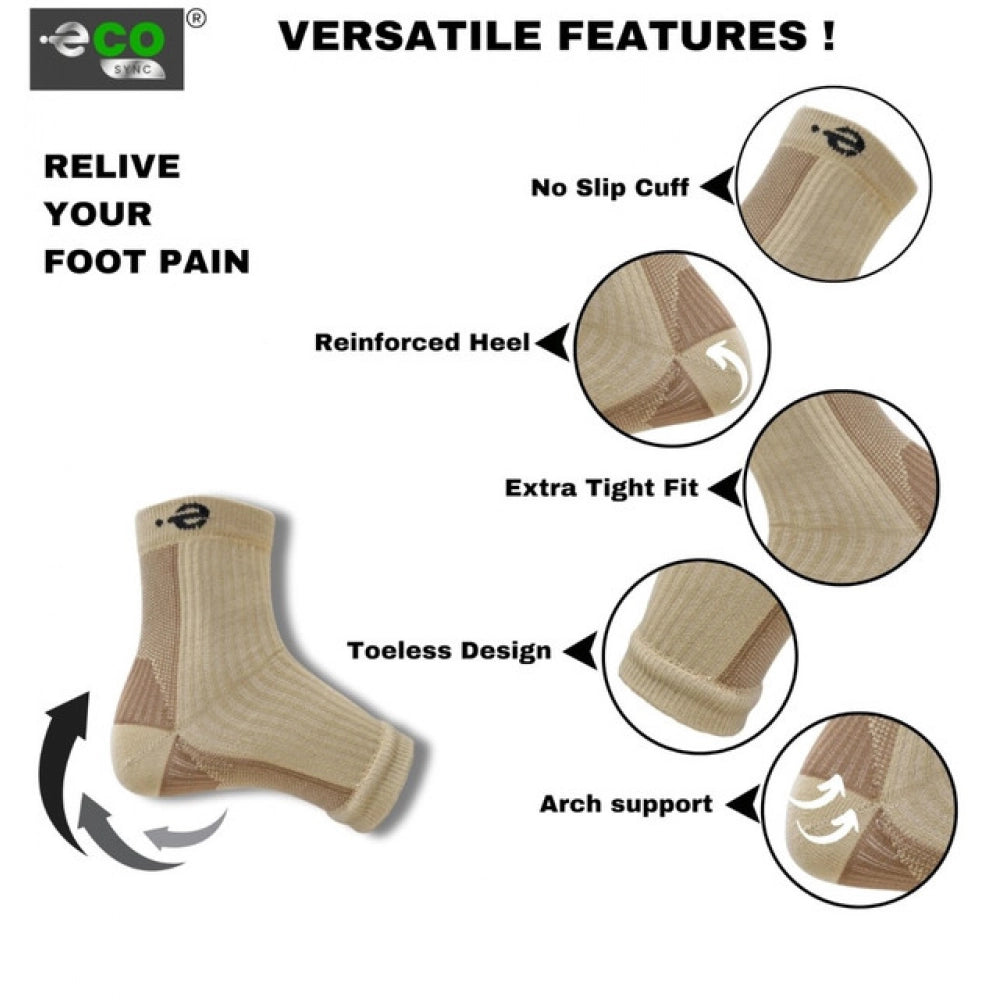 Amfyn  3_Pair Set Unisex Casual Cotton Printed Ankle Length Support Socks (Multicolor)