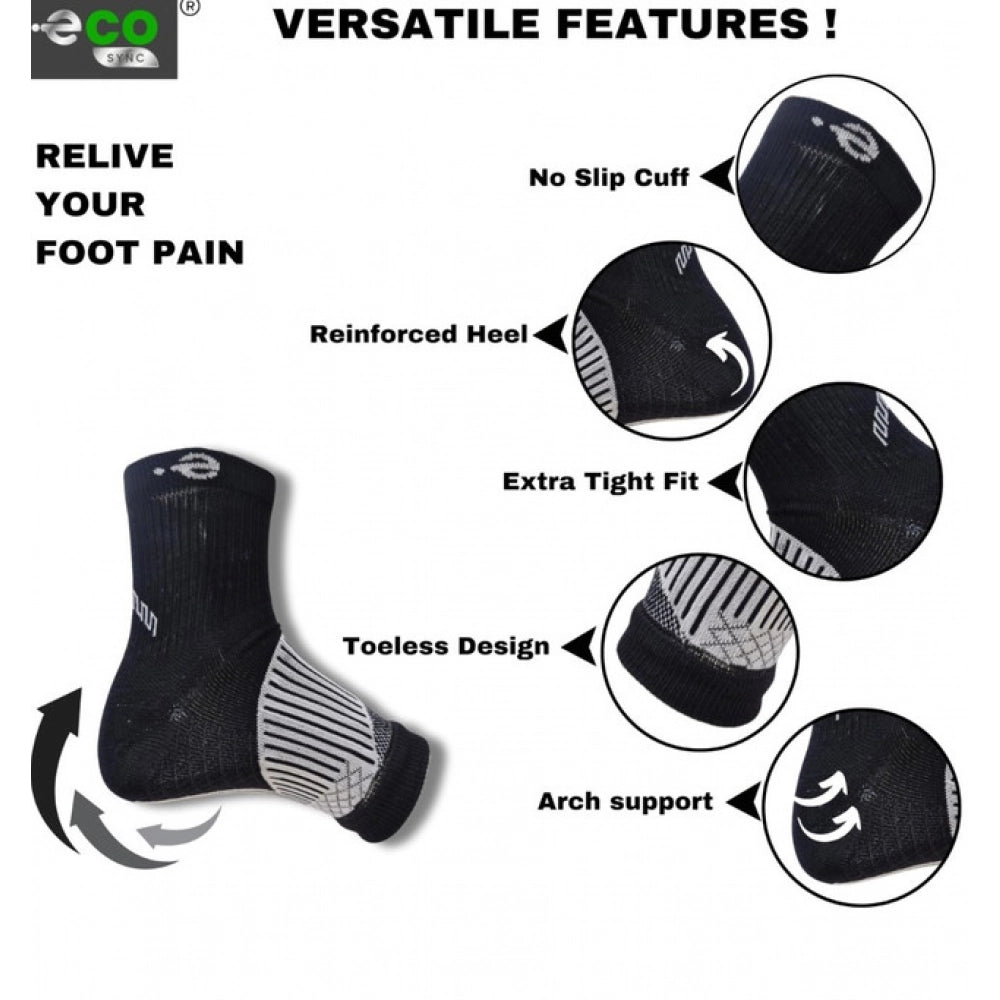 Amfyn  3_Pair Set Unisex Casual Cotton Printed Ankle Length Support Socks (Multicolor)