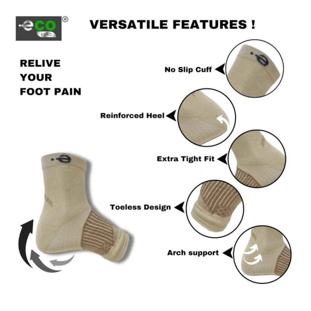 Amfyn  3_Pair Set Unisex Casual Cotton Printed Ankle Length Support Socks (Multicolor)