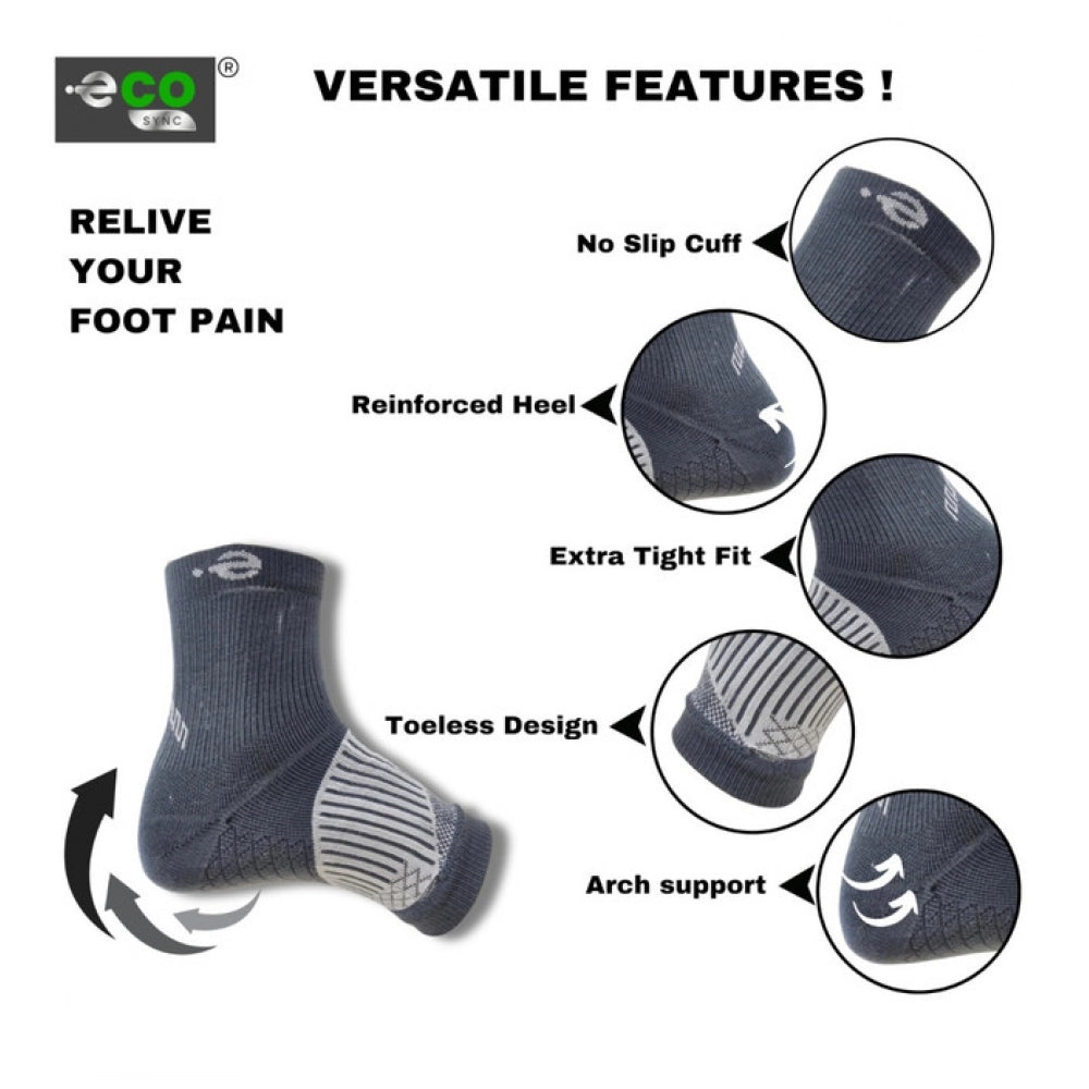 Amfyn  3_Pair Set Unisex Casual Cotton Printed Ankle Length Support Socks (Multicolor)