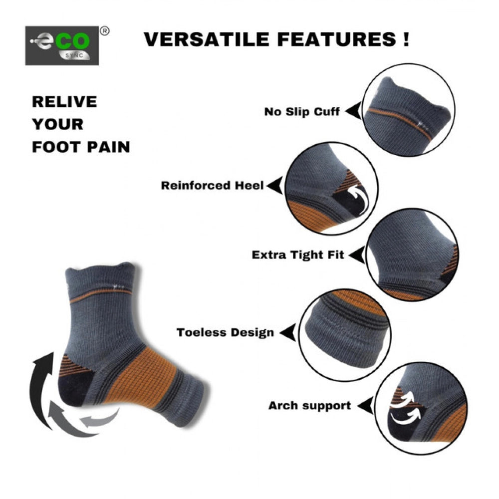 Amfyn  3_Pair Set Unisex Casual Cotton Printed Ankle Length Support Socks (Multicolor)