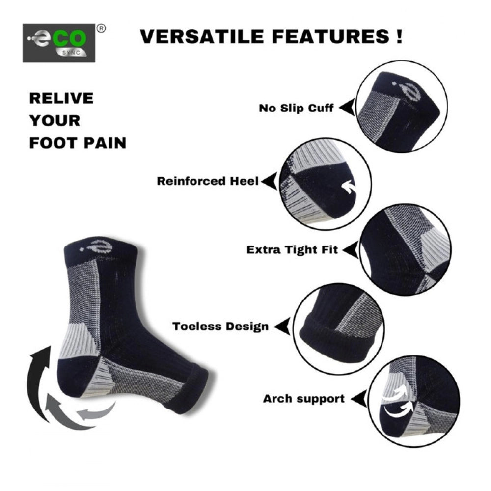 Amfyn  3_Pair Set Unisex Casual Cotton Printed Ankle Length Support Socks (Multicolor)