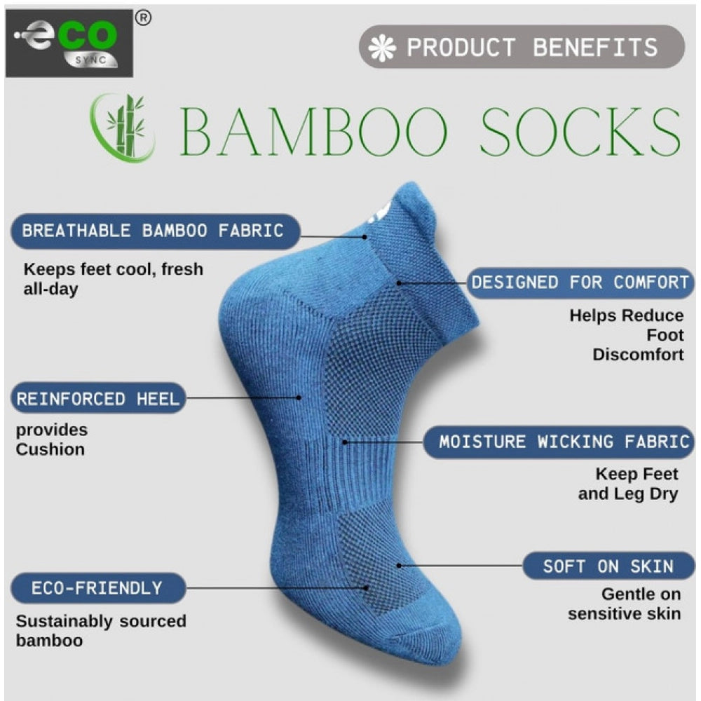 Amfyn 4_Pair Set Unisex Casual Cotton Printed Ankle Length Socks (Multicolor)