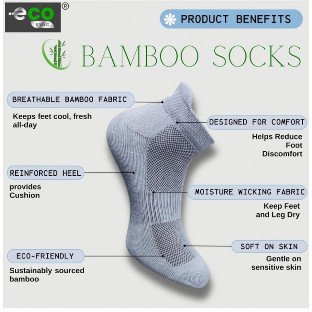 Amfyn 4_Pair Set Unisex Casual Cotton Printed Ankle Length Socks (Multicolor)