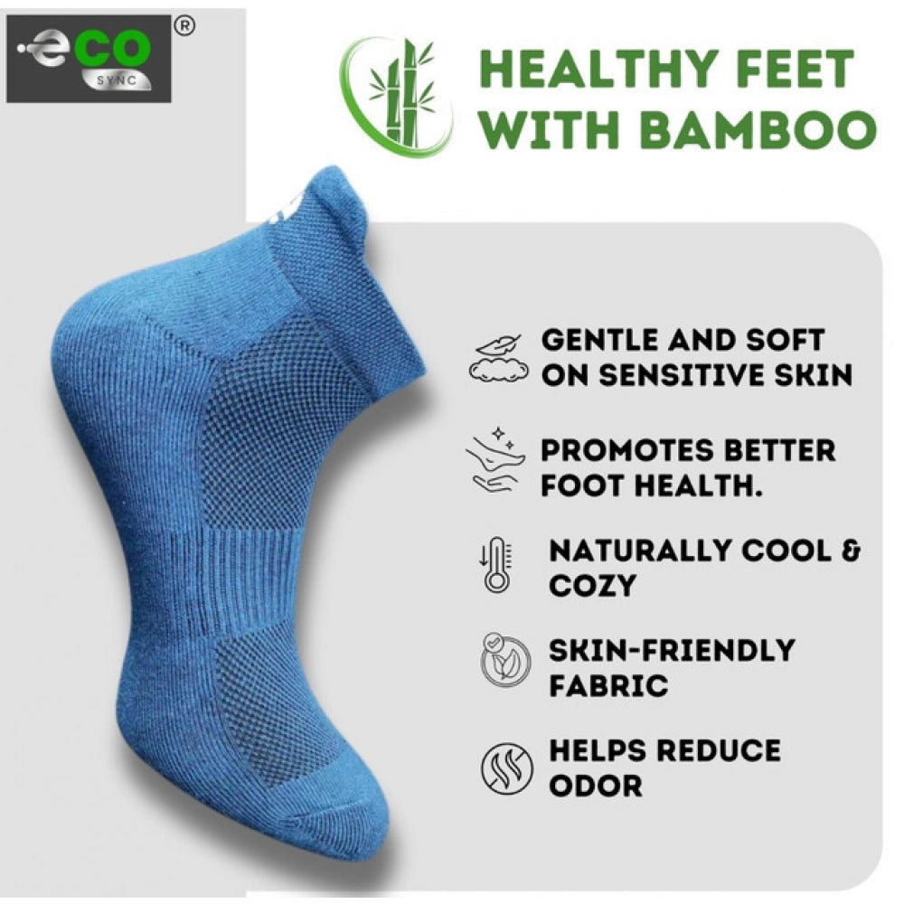 Amfyn 4_Pair Set Unisex Casual Cotton Printed Ankle Length Socks (Multicolor)