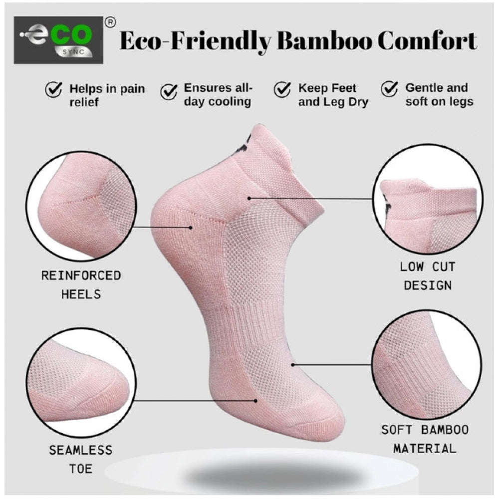 Amfyn 4_Pair Set Unisex Casual Cotton Printed Ankle Length Socks (Multicolor)