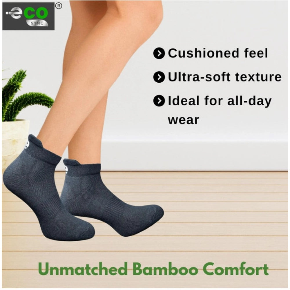 Amfyn  4_Pair Set Unisex Casual Cotton Printed Ankle Length Socks (Multicolor)