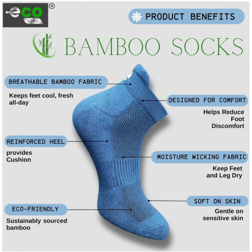 Amfyn  4_Pair Set Unisex Casual Cotton Printed Ankle Length Socks (Multicolor)