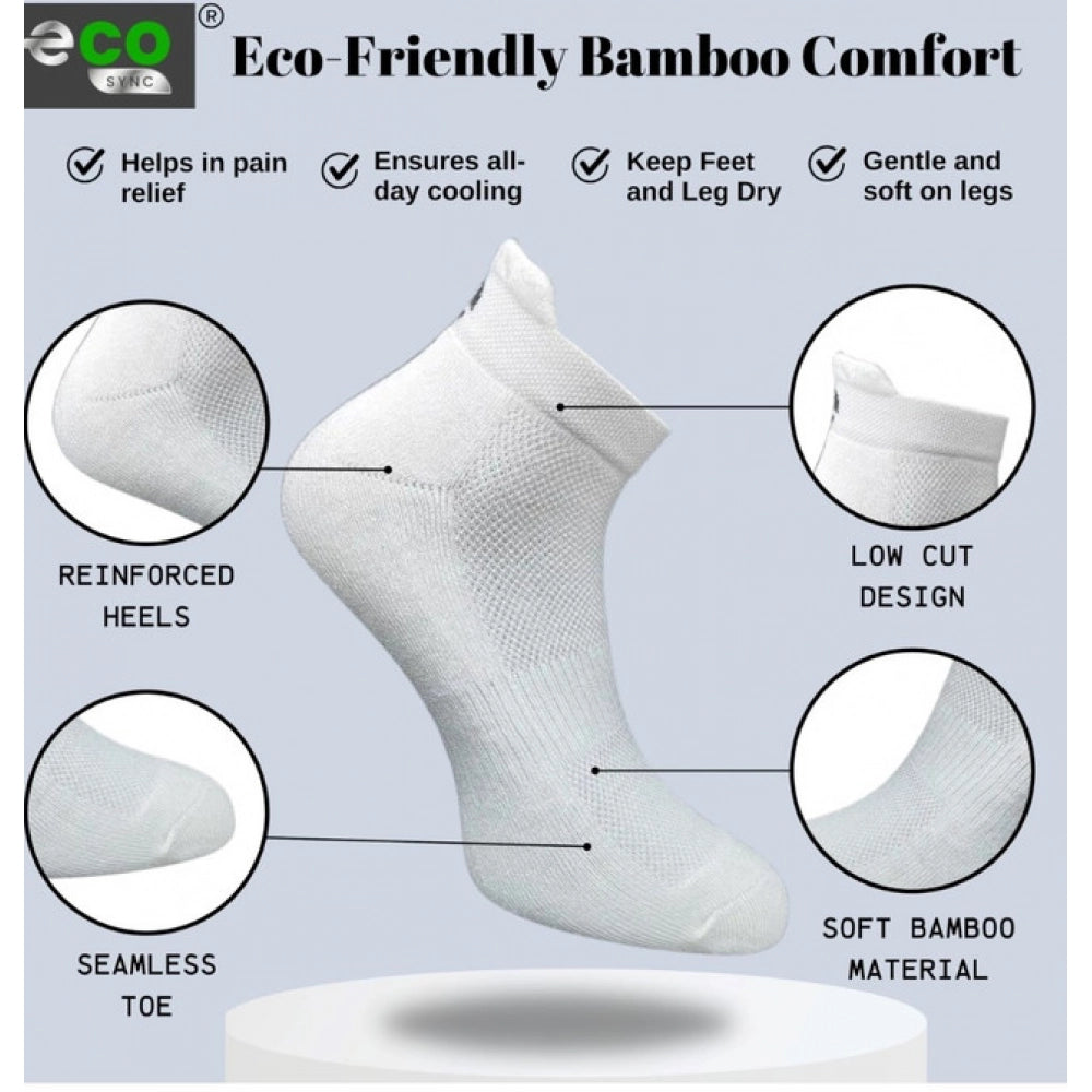 Amfyn  4_Pair Set Unisex Casual Cotton Printed Ankle Length Socks (Multicolor)