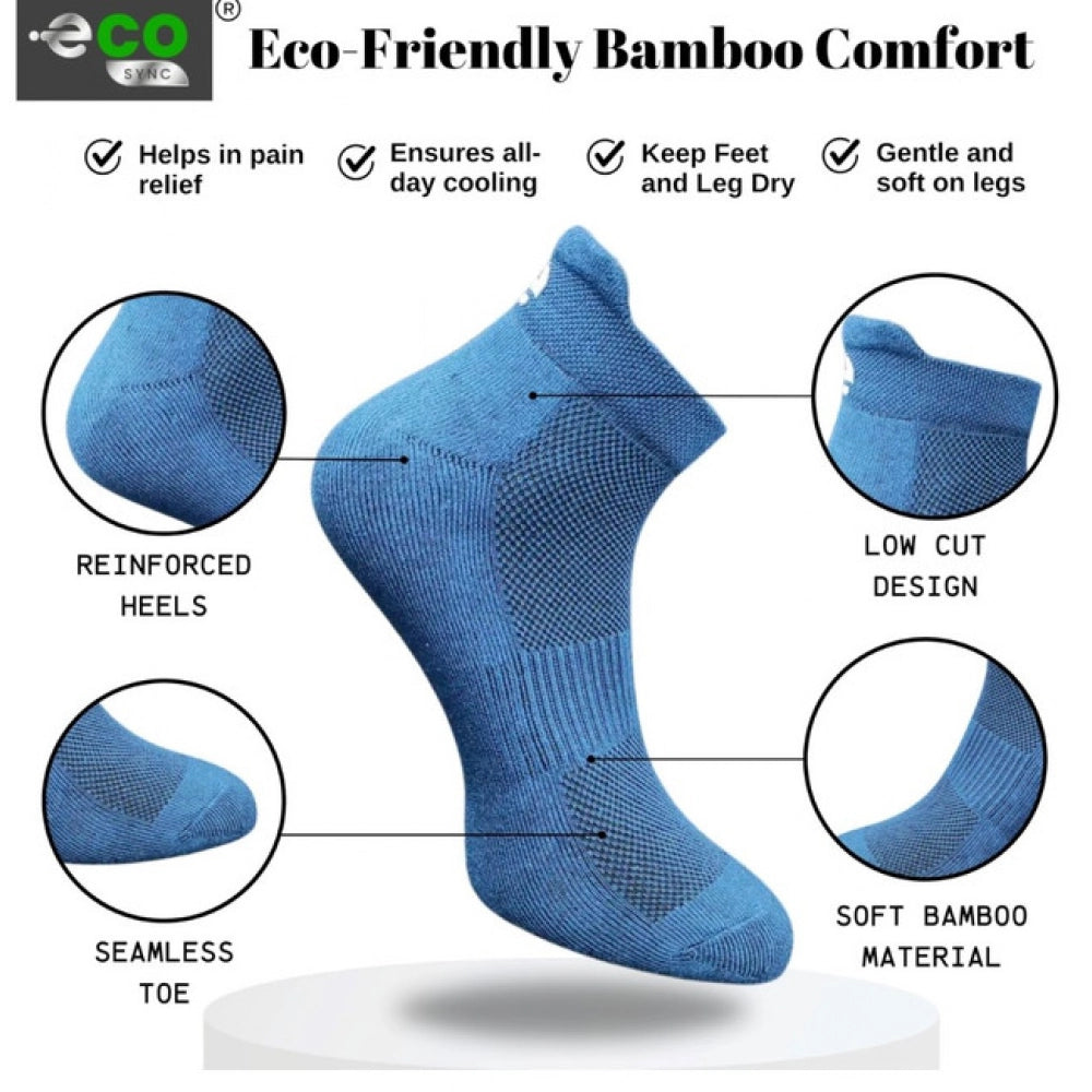 Amfyn 4_Pair Set Unisex Casual Cotton Printed Ankle Length Socks (Multicolor)