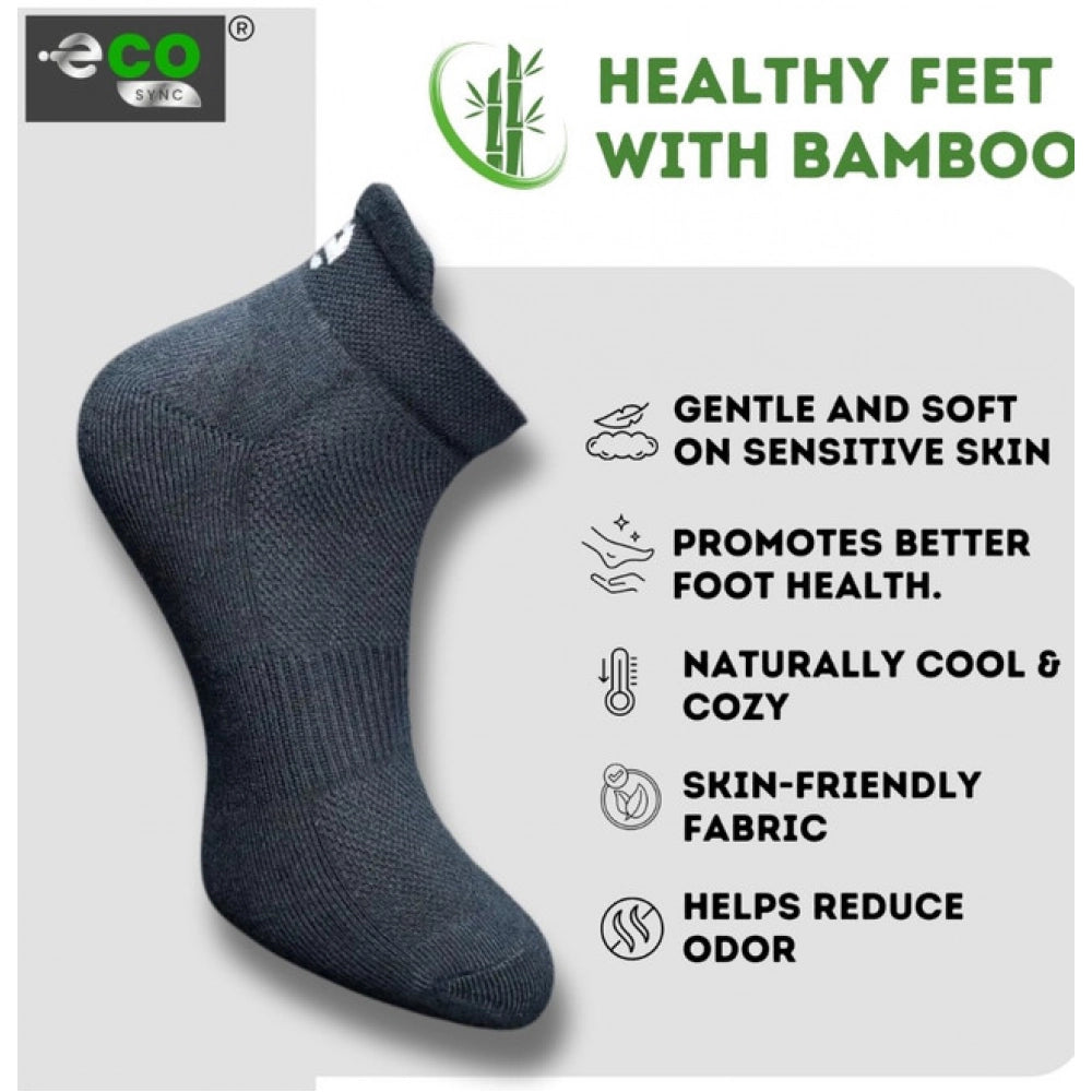 Amfyn  4_Pair Set Unisex Casual Cotton Printed Ankle Length Socks (Multicolor)