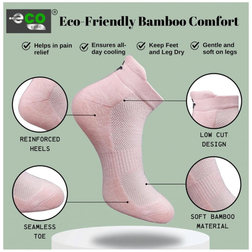 Amfyn  4_Pair Set Unisex Casual Cotton Printed Ankle Length Socks (Multicolor)