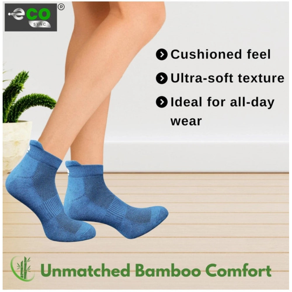 Amfyn  4_Pair Set Unisex Casual Cotton Printed Ankle Length Socks (Multicolor)