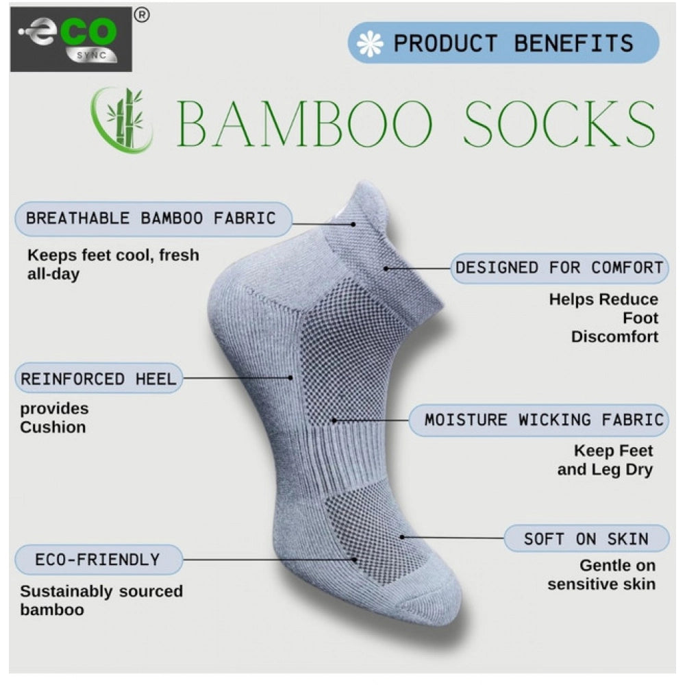Amfyn 4_Pair Set Unisex Casual Cotton Printed Ankle Length Socks (Multicolor)