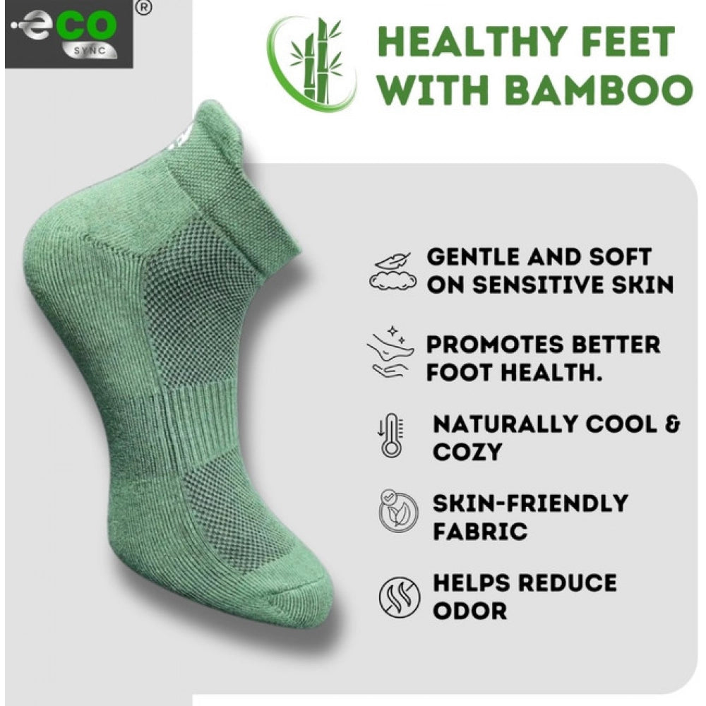 Amfyn 4_Pair Set Unisex Casual Cotton Printed Ankle Length Socks (Multicolor)