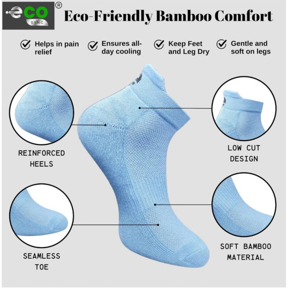 Amfyn 4_Pair Set Unisex Casual Cotton Printed Ankle Length Socks (Multicolor)
