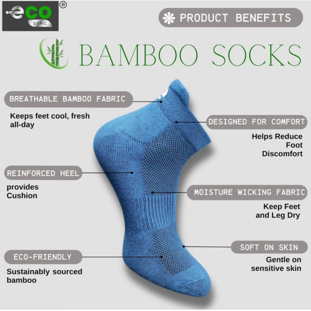 Amfyn 4_Pair Set Unisex Casual Cotton Printed Ankle Length Socks (Multicolor)
